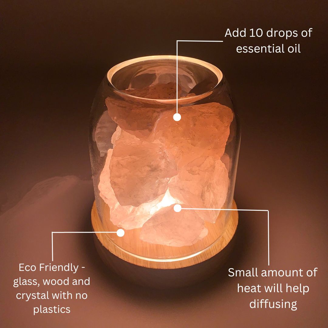 Aurora Crystal Light - Rose Quartz Diffusing