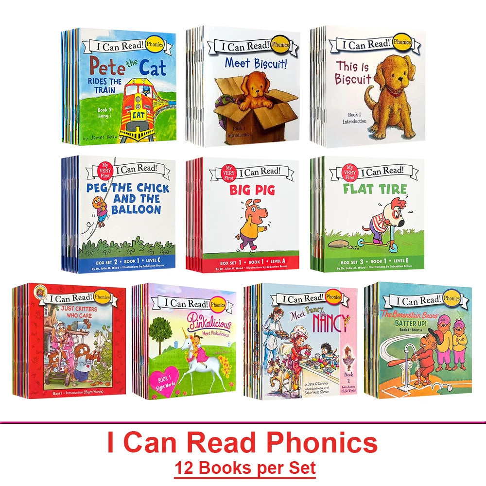 I Can Read Phonics 12 Books/Set My Very First Picture Books English