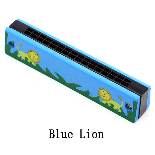 Children Wooden Harmonica Musical Instrument Toys Music Teaching Aids