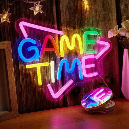 Gamepad Shaped LED Neon Sign for Gamer Room Decor, Gaming Neon Sign