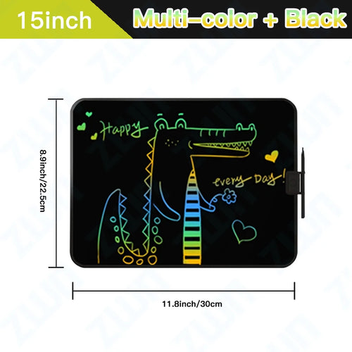 12/15/20Inch LCD Drawing Board Writing Tablet Digit Magic Blackboard