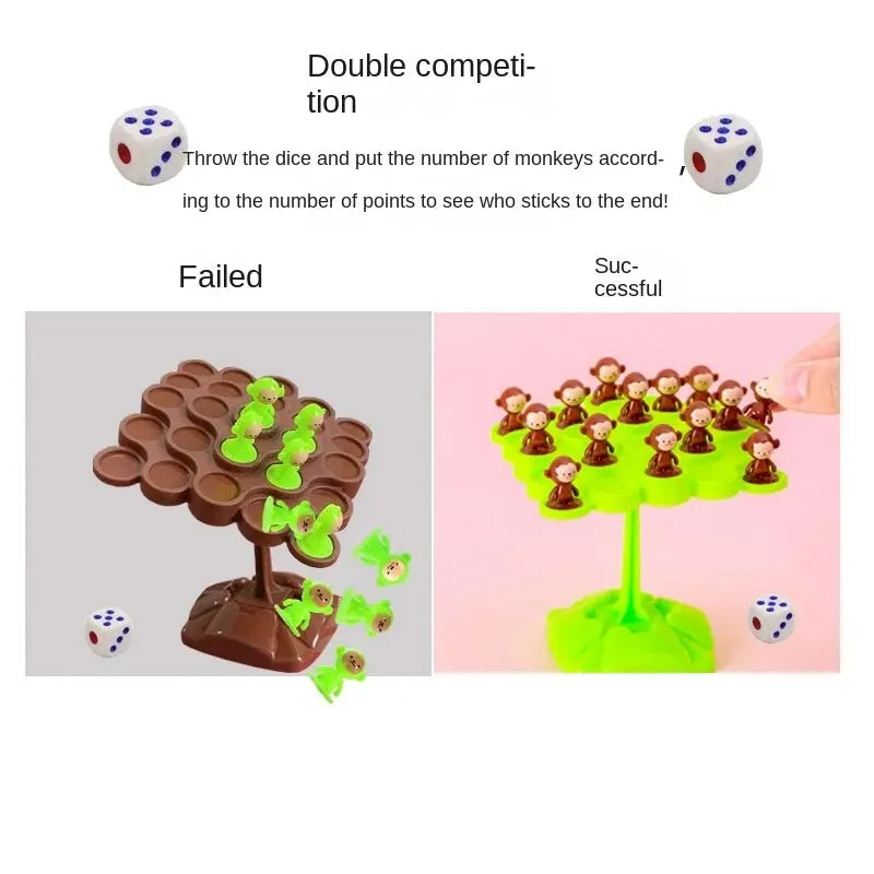 Monkey Balance Tree Focus Balance Training Children's Toys Folding