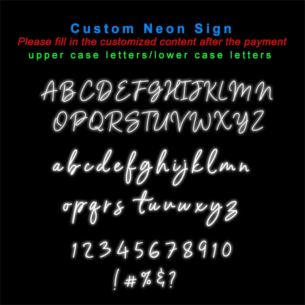 Custom LED Neon Sign Personalized Name Light for Kid Teens Bedroom