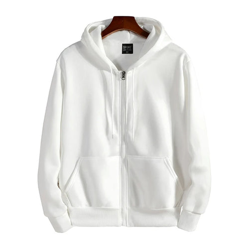 Zipper Hoodies Autumn Winter Men's New Long Sleeve Hooded Sweatshirt
