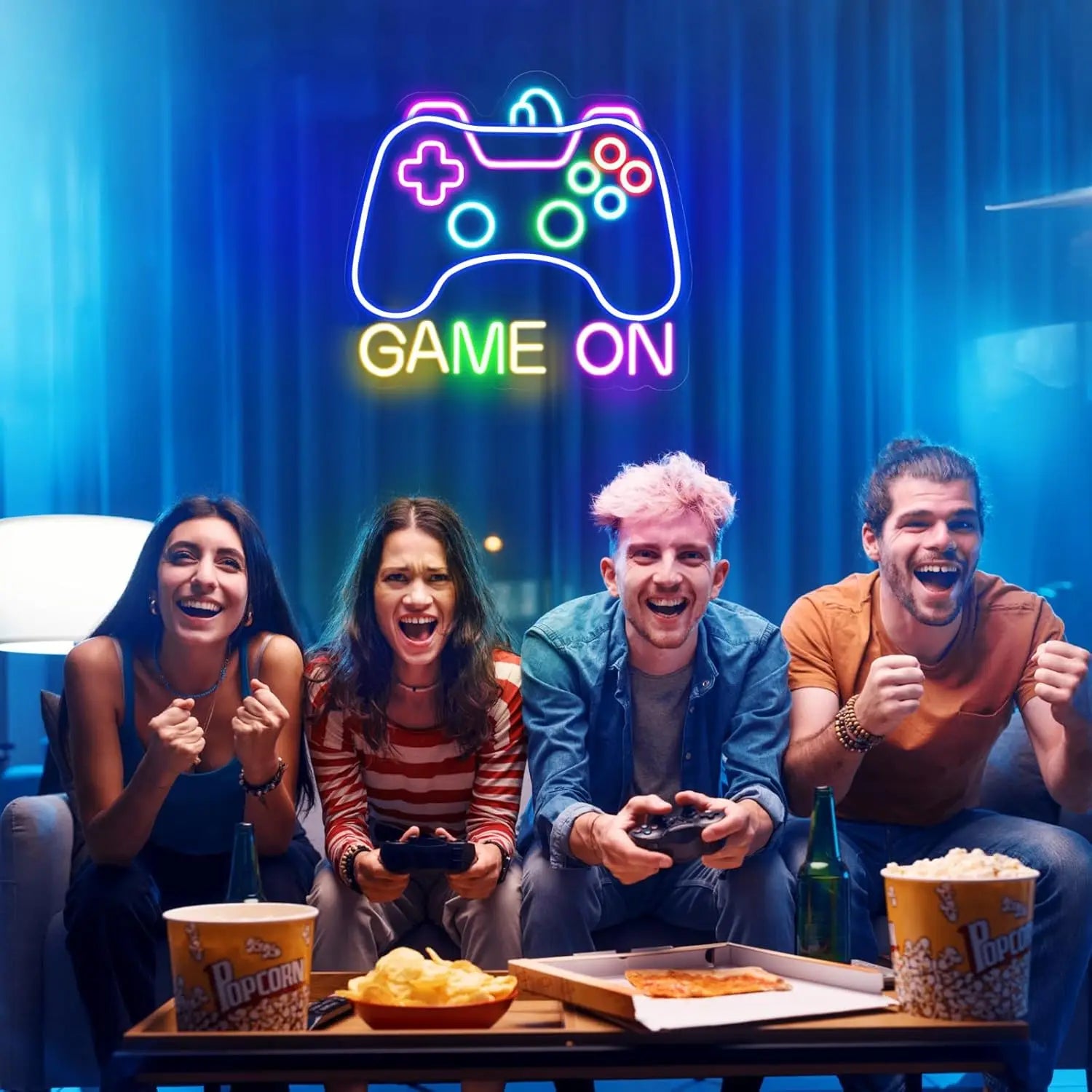 Gamer Neon Sign for Game on Neon LED Sign for Gamer Wall Decor Gaming