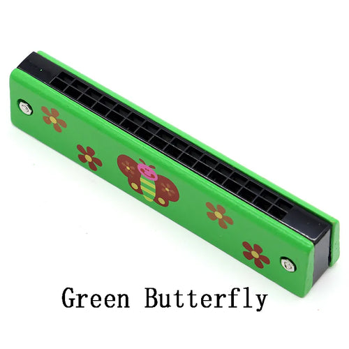 Children Wooden Harmonica Musical Instrument Toys Music Teaching Aids