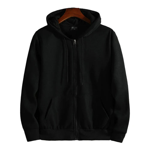 Zipper Hoodies Autumn Winter Men's New Long Sleeve Hooded Sweatshirt
