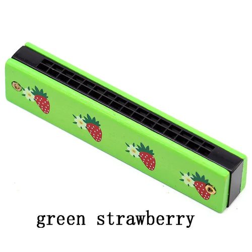 Children Wooden Harmonica Musical Instrument Toys Music Teaching Aids