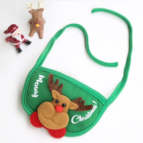 Festive Pet Christmas Hat And Saliva Towel Set - Perfect For Your
