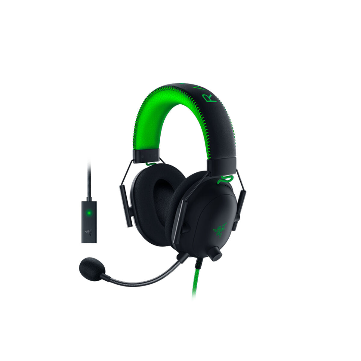 Headphones Razer BlackShark V2 Black Black/Green