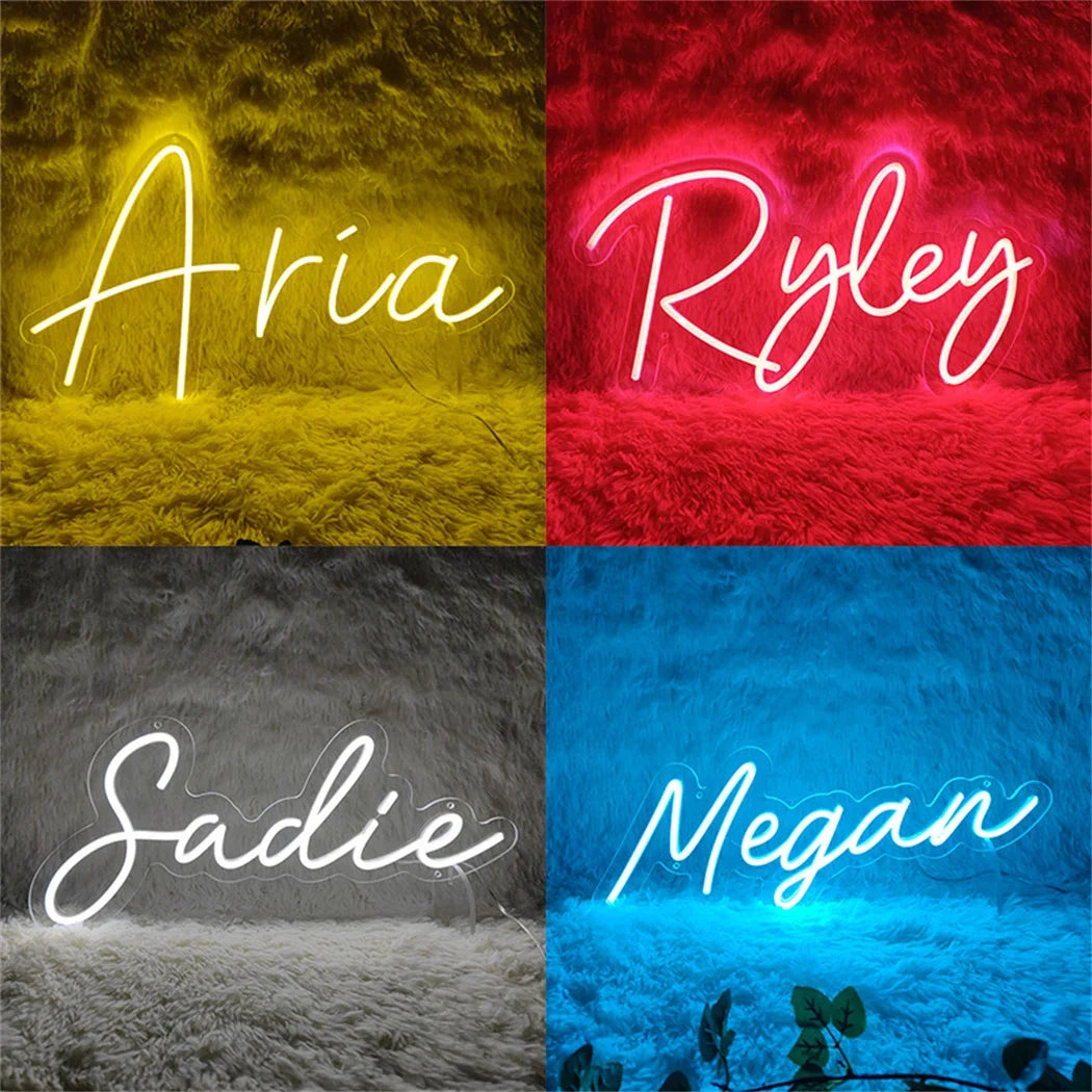 Custom LED Neon Sign Personalized Name Light for Kid Teens Bedroom