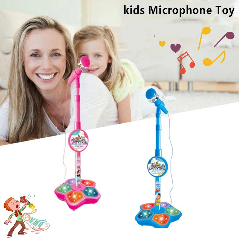 Kids Microphone with Stand Karaoke Song Machine Music Instrument Toys