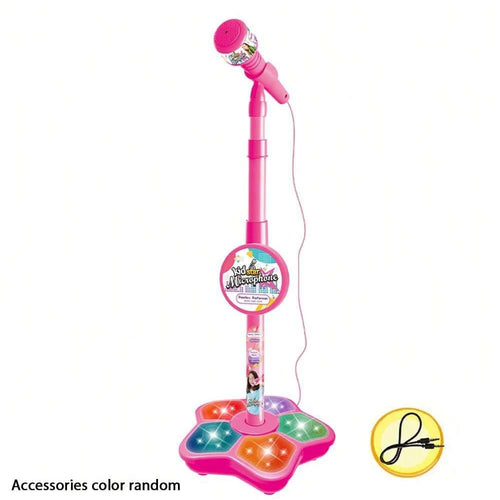 Kids Microphone Stand Toy, Portable Children's Karaoke Electronic,