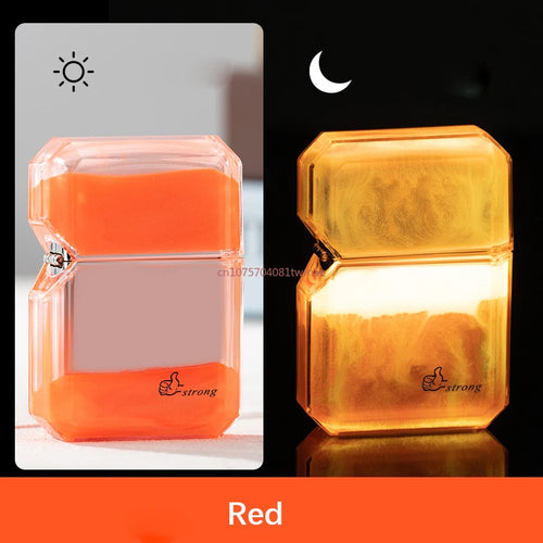 Unusual Quicksand Luminous Kerosene Lighter Inflatable Lighter