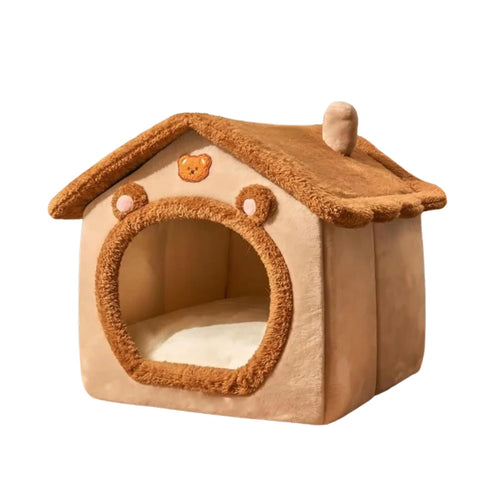 Foldable Pet House Removable Washable Cat House Puppy Cave Sofa Pet