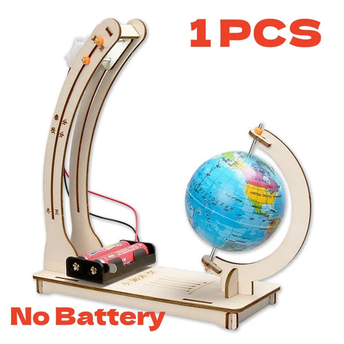 DIY Earth Model Day Night Cycle Science Kit STEM Educational Globe Toy