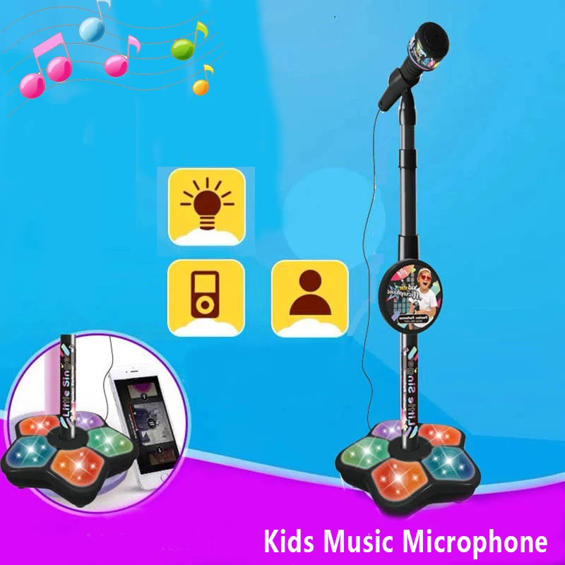 Kids Microphone with Stand Karaoke Song Machine Music Instrument Toys