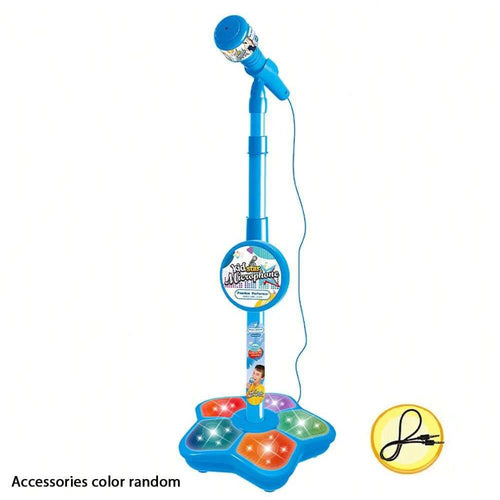 Kids Microphone Stand Toy, Portable Children's Karaoke Electronic,