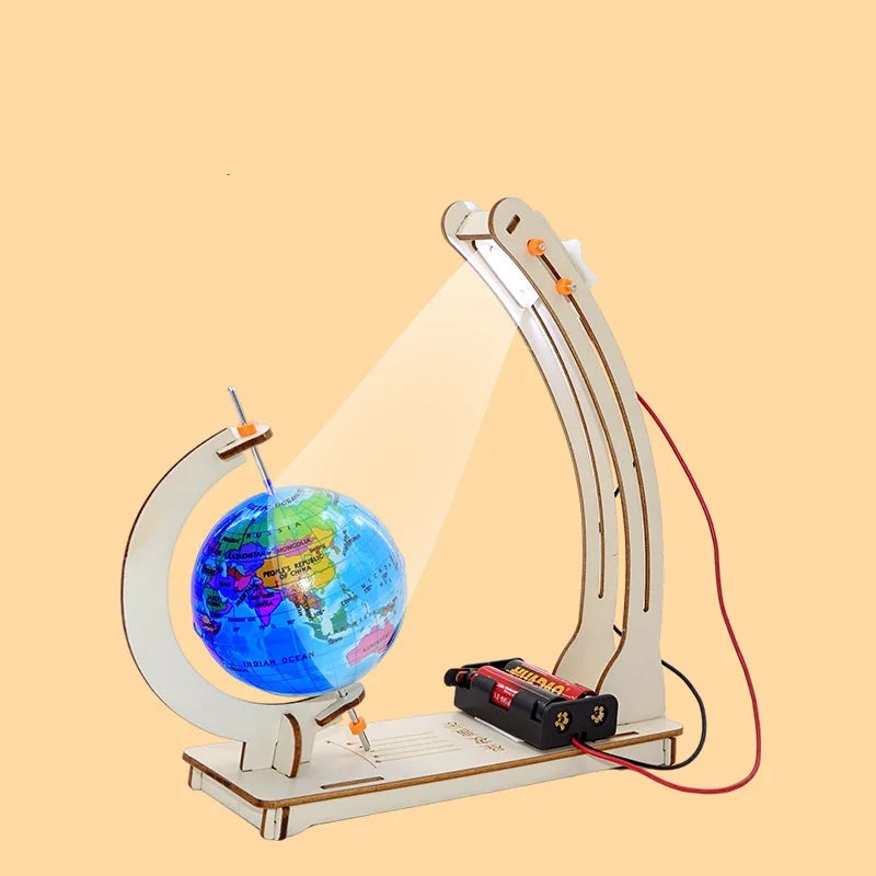 DIY Earth Model Day Night Cycle Science Kit STEM Educational Globe Toy