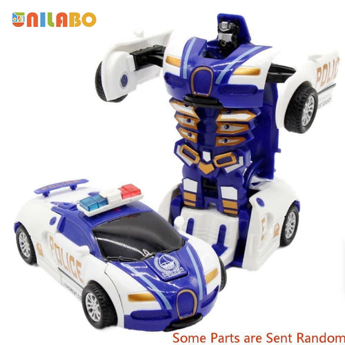 Transformable Robot Sports Car Toys, No Batteries, Educational Kids