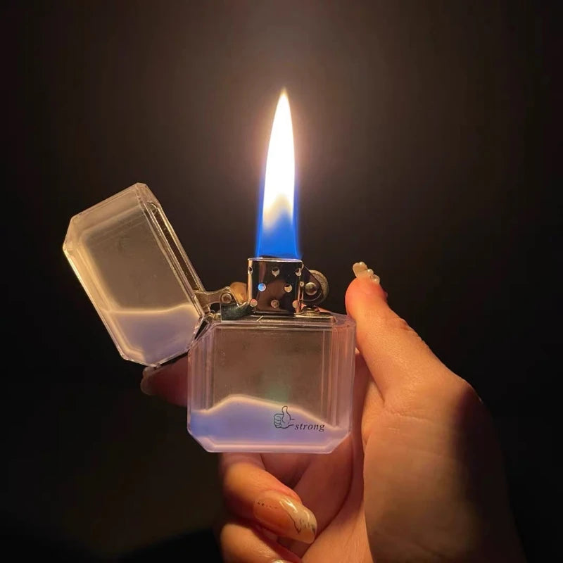 Unusual Quicksand Luminous Kerosene Lighter Inflatable Lighter