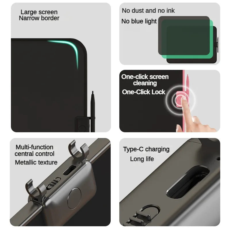 12/15/20Inch LCD Drawing Board Writing Tablet Digit Magic Blackboard