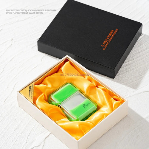 Unusual Quicksand Luminous Kerosene Lighter Inflatable Lighter