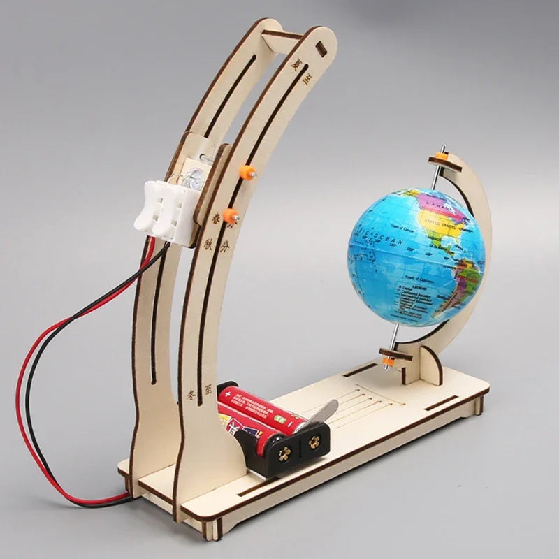 DIY Earth Model Day Night Cycle Science Kit STEM Educational Globe Toy