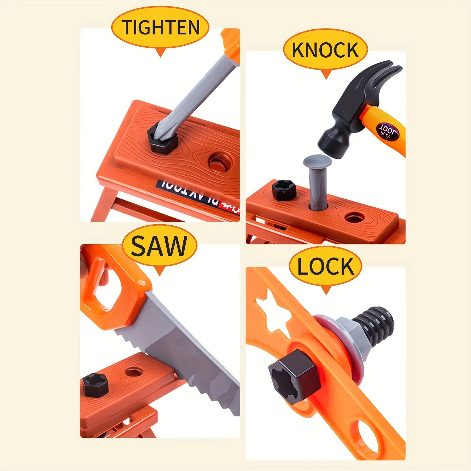 Kids Toolbox Kit Educational Toys Simulation Repair Tools Toys Drill