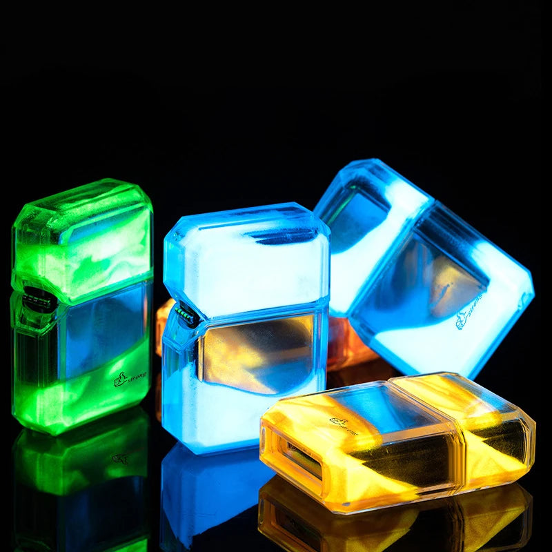 Unusual Quicksand Luminous Kerosene Lighter Inflatable Lighter