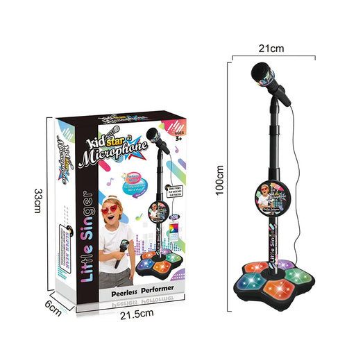 Kids Microphone with Stand Karaoke Song Machine Music Instrument Toys