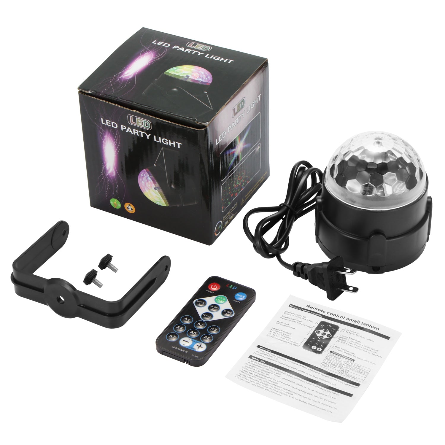 LED RGB Magic Light with Remote Control US Plug
