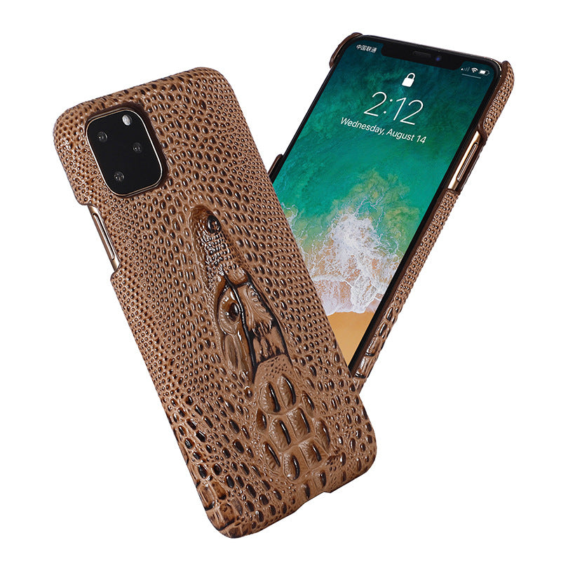 3D Crocodile Leather iPhone Case